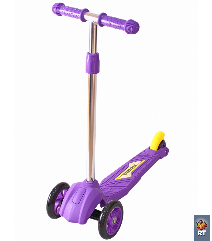 Детский трехколесный самокат фиолетового цвета RT ORION MINI 164в2  